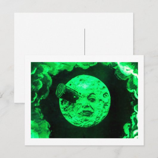 Eine Mondreise Postkarte (Vorne/Hinten)