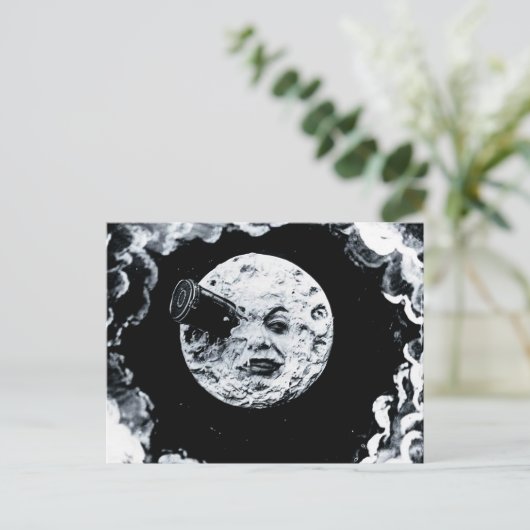 Eine Mondreise Postkarte (Stehend Vorderseite)