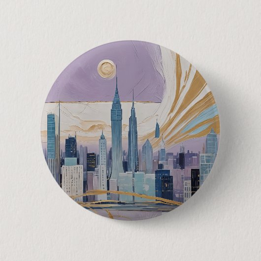 Eine Mondstadtlandschaft Button (Vorderseite)