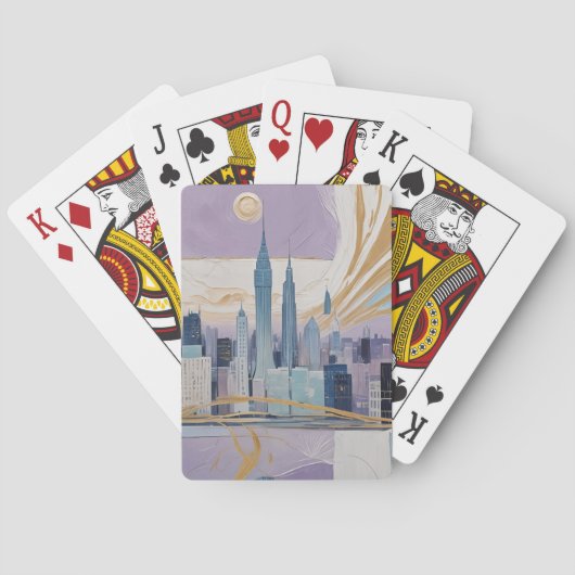 Eine Mondstadtlandschaft Spielkarten (Rückseite)