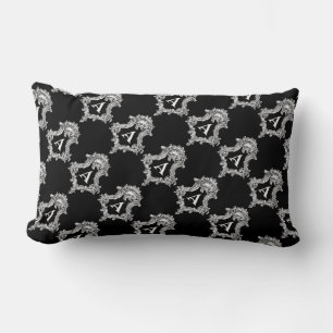 Eine Monogramm-Anfangs-Wurfkissen Lendenkissen