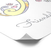 Eine Monogramm Art Amity Girls Name bedeutet Poste Poster (Ecke)