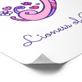 Eine monogramm Art Ariel Mädchen Name bedeutet Pos Poster (Ecke)