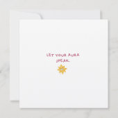 Eine Monogramm Dankeschön-Karte Dankeskarte (Rückseite)