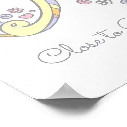 Eine Monogramm Kunst Amayah Mädchen Name bedeutet  Poster (Ecke)