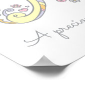 Eine monogramm Kunst Amber Girls Name bedeutet Pla Poster (Ecke)