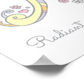 Eine Monogramm Kunst Aurora Mädchen Name bedeutet  Poster (Ecke)