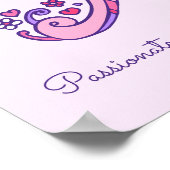 Eine Monogramm Kunst Ava Mädchen Name bedeutet Pla Poster (Ecke)