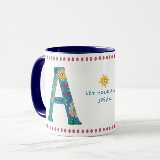 Eine Monogramm-Tasse - Aura Edition | Mystical Alp Tasse (Vorderseite Links)