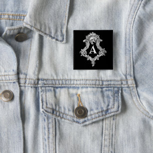 Eine monogrammatische Initiale Button