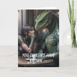 EINE MONSTER-BREAK-UP/DIVORCE-KARTE DANKESKARTE