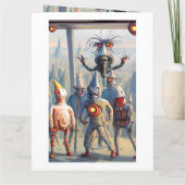 Eine monströse Feier Karte (Rückseite)