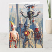 Eine monströse Feier Karte (Vorderseite)