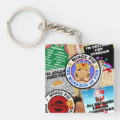 Eine Montage von Minenklemmen unter dem Glass Schlüsselanhänger (Vorderseite)