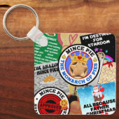 Eine Montage von Minenklemmen unter dem Glass Schlüsselanhänger (Vorderseite)