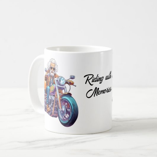 Eine Motorradreise Kaffeetasse (Vorderseite Links)