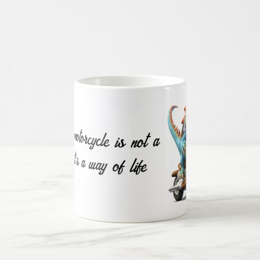 Eine Motorradreise Kaffeetasse (Mittel)