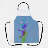 Eine Möwe auf der Schürze (Vorderseite)