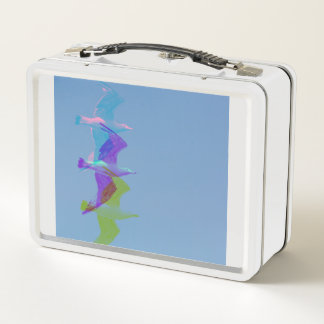 Eine Möwe in den Lunchboxen