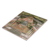 Eine Mughal Prinzessin in ihrem Garten (Gouache Fliese (Seite)