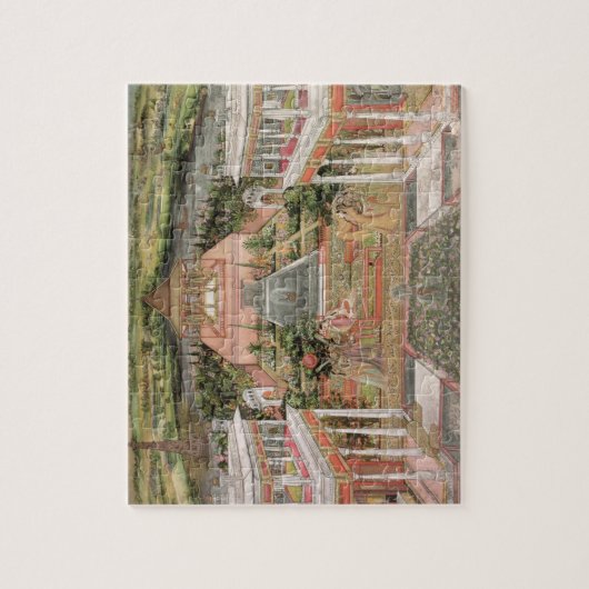 Eine Mughal Prinzessin in ihrem Garten (Gouache Puzzle (Vertikal)