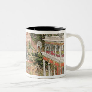 Eine Mughal Prinzessin in ihrem Garten (Gouache Zweifarbige Tasse