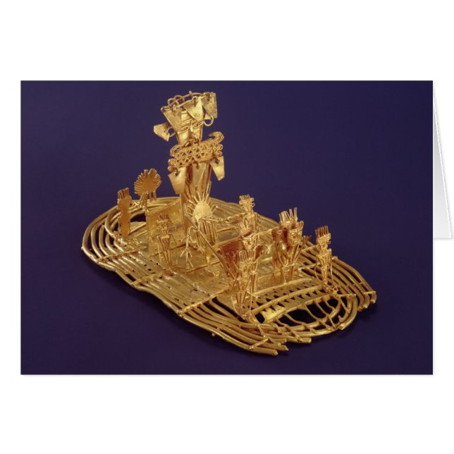 Eine muiskafarbene Votivfigur, die eine Darstellun (Vorderseite (Horizontal))