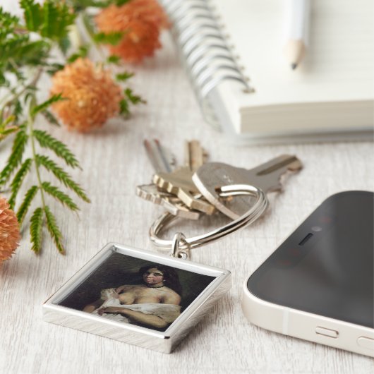 Eine Mulatte-Frau, c.1821-24 Schlüsselanhänger (Seite)