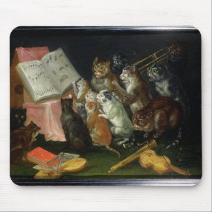 Eine musikalische Ansammlung der Katzen Mousepad