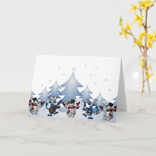 Eine musikalische Feier zu Weihnachten Karte (Gelbe Blume)