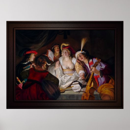 Eine Musikgesellschaft von Gerard Seghers Poster (Vorne)