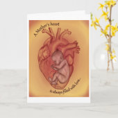 Eine Mutter ist Herz... Karte (Gelbe Blume)