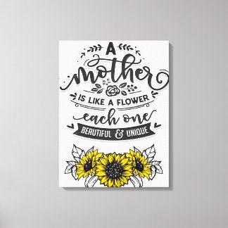 Eine Mutter ist wie eine Blume, ein Niedliches Mut Leinwanddruck