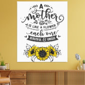 Eine Mutter ist wie eine Blume, ein Niedliches Mut Leinwanddruck (Insitu (Wohnzimmer))