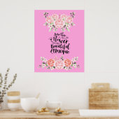 Eine Mutter ist wie eine Blume Poster (Küche)