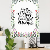 Eine Mutter ist wie eine Blume Poster (Heimbüro)