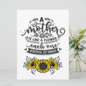 Eine Mutter ist wie eine Blume | Wall Art Text (Stehend Vorderseite)
