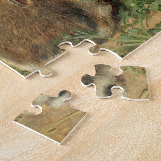 Eine Mutter Kaninchen und ihr Junge von Alfred Bar Puzzle (Seite)