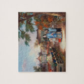 Eine Mutter mit ihren Kindern in einem Puzzle (Vertikal)