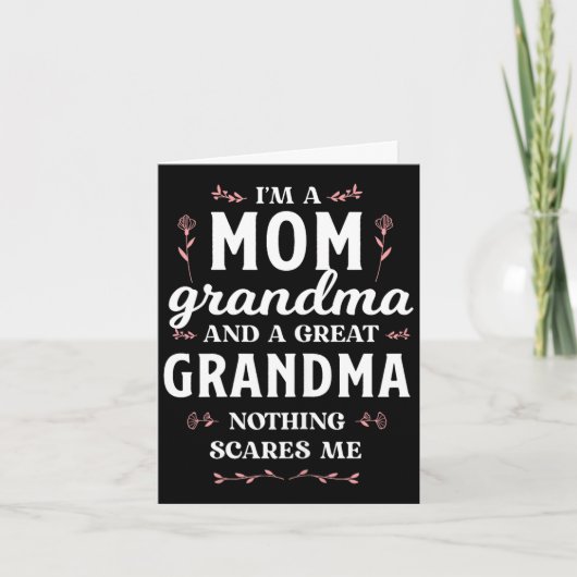 Eine Mutter Oma &amp; Urgroßmutter lustiger Mutter Karte (Vorderseite)
