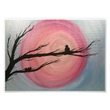 Eine Mutter schaut 12x18 drucken