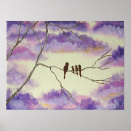 Eine Mutter segnet Poster aus Original drucken