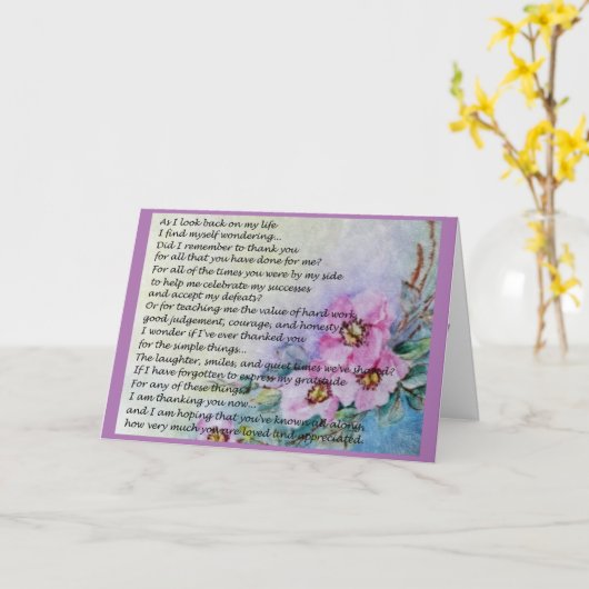 Eine Mutter-Tag-Gedicht-Karte Karte (Gelbe Blume)