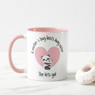 Eine Mutter umarmt, Panda Tasse