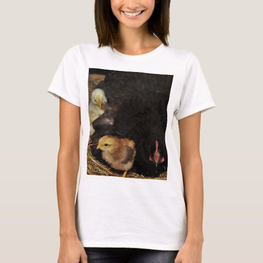 Eine Mutter und ihre Küken T-Shirt (Vorderseite)