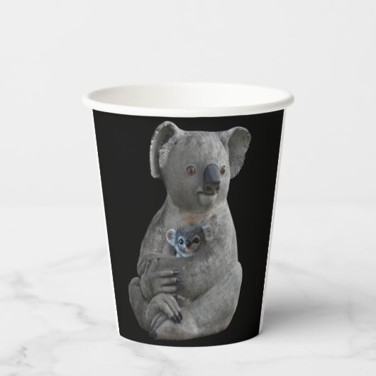 Eine Mutter verkneifen Pappbecher (Rückseite)