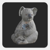 Eine Mutter verkneifen Quadratischer Aufkleber (Vorderseite)