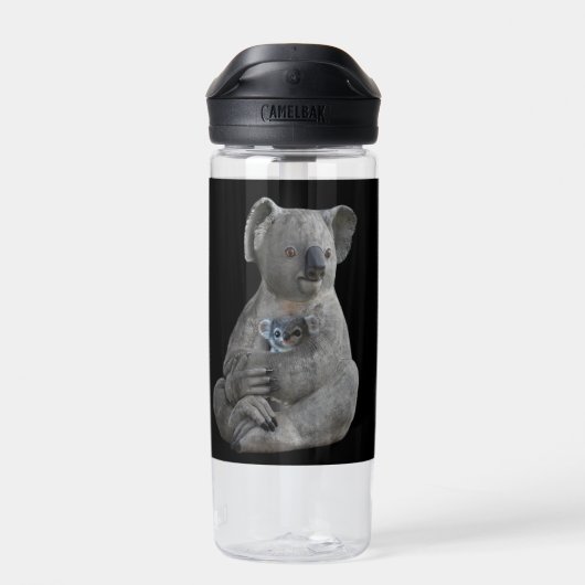 Eine Mutter verkneifen Trinkflasche (Rückseite)