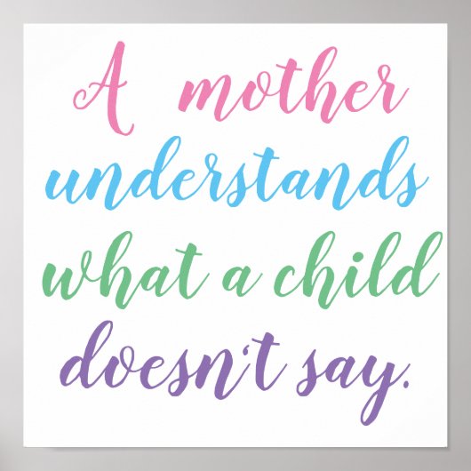 Eine Mutter versteht jüdisches Zitat-Mama-Poster Poster (Vorne)