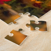 Eine Mutterstute und ihr Fohlen im Herbst Puzzle (Seite)